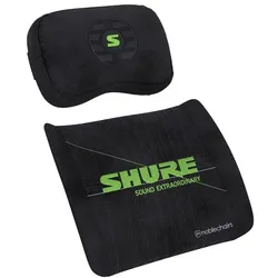 noblechairs Memory Foam Kissen-Set - Shure Edition, Zubehör Gaming Möbel, Schwarz