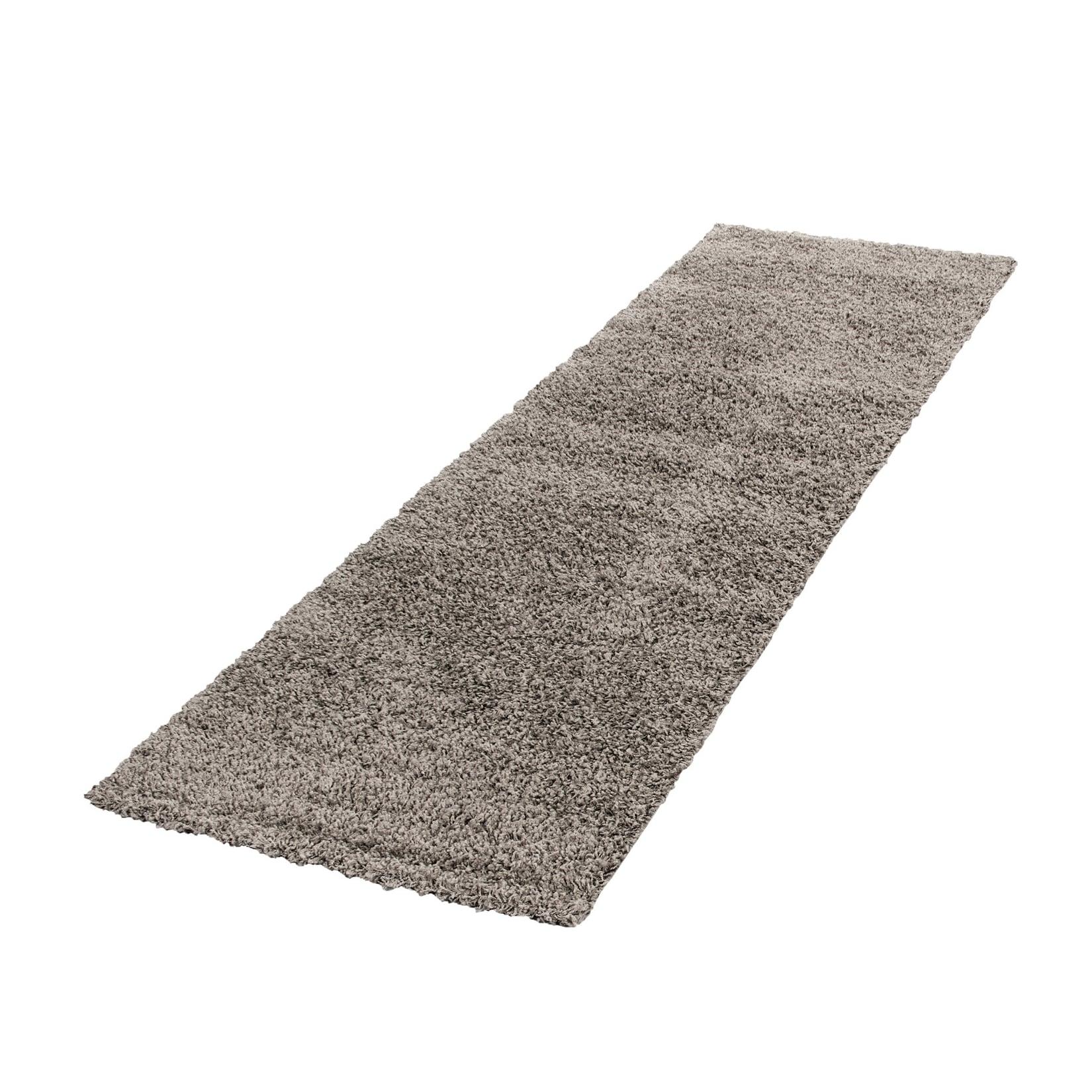 Hochflorteppich RHEIN, einfarbig, Beige, 80 x 250 cm