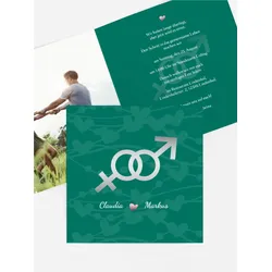 Hochzeitskarten Einladungen selbst gestalten mit Spruch und Fotos im Onlinedesigner bei Meine-Kartenmanufaktur.de