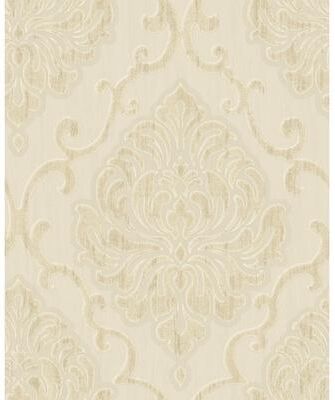 Seabrook Designs Amelia Damask Unpasted Wallpaper