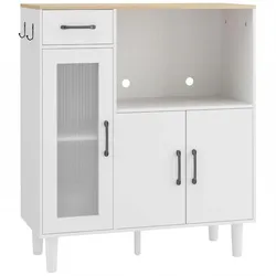 SIDEBOARD Spanplatte Acryl Weiß