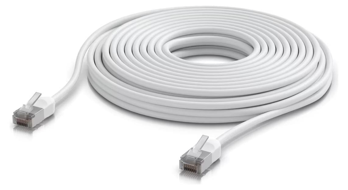 Ubiquiti UACC-Cable-Patch-Outdoor-C6A-12M-W Cat6a F/UTP Patchkabel met RJ-45 Wit, 12 meter