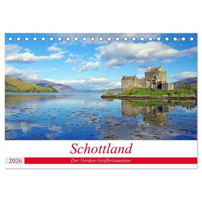 Schottland - Der Norden Großbritanniens (Tischkalender 2026 DIN A5 quer), CALVENDO Monatskalender