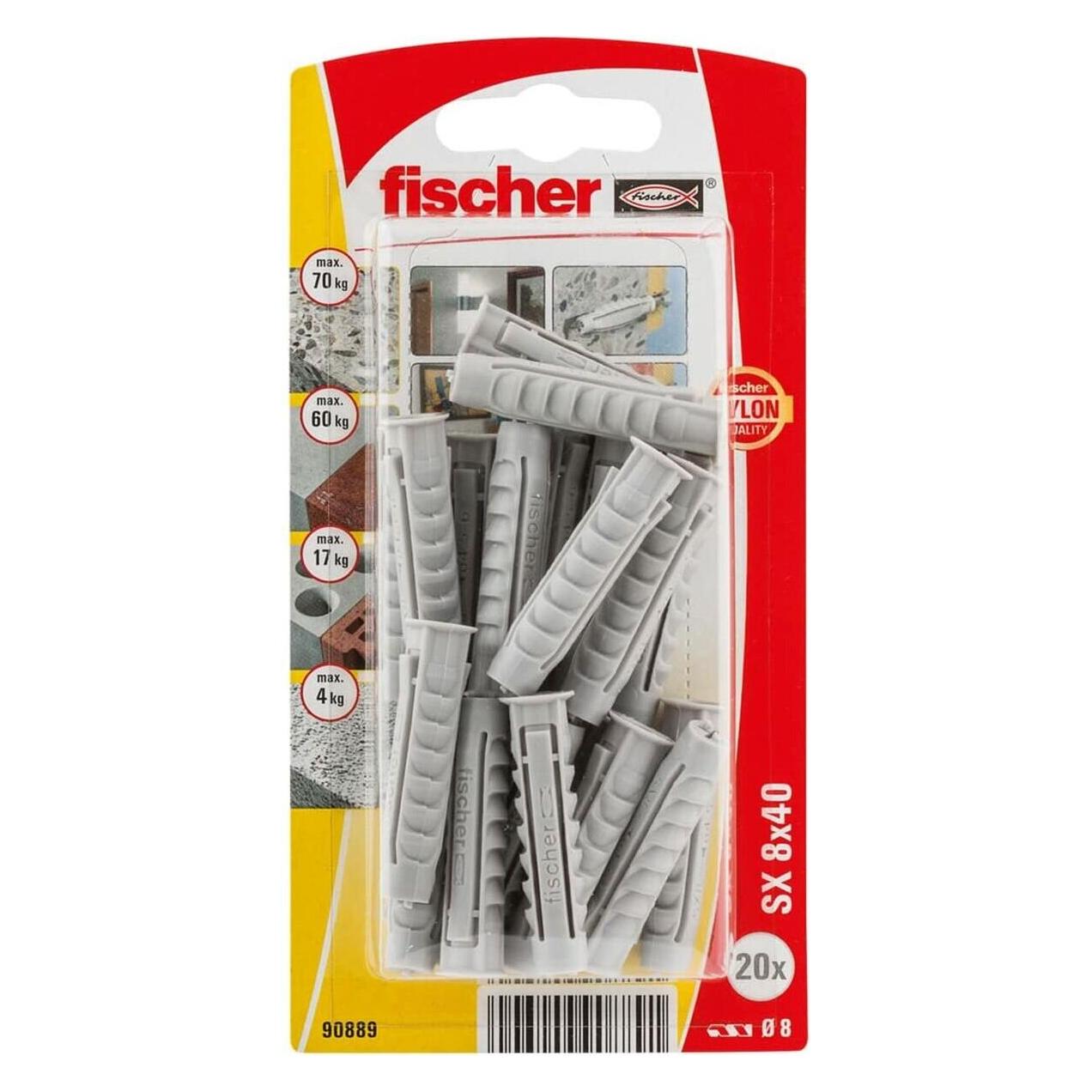 Fischer 90871 Unidübel UX 10X60 R NV (20 Stk.) (578472)