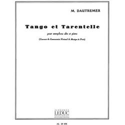 Tango et tarantelle pour saxophone alto et piano, Fachbücher von Marcel Dautremer