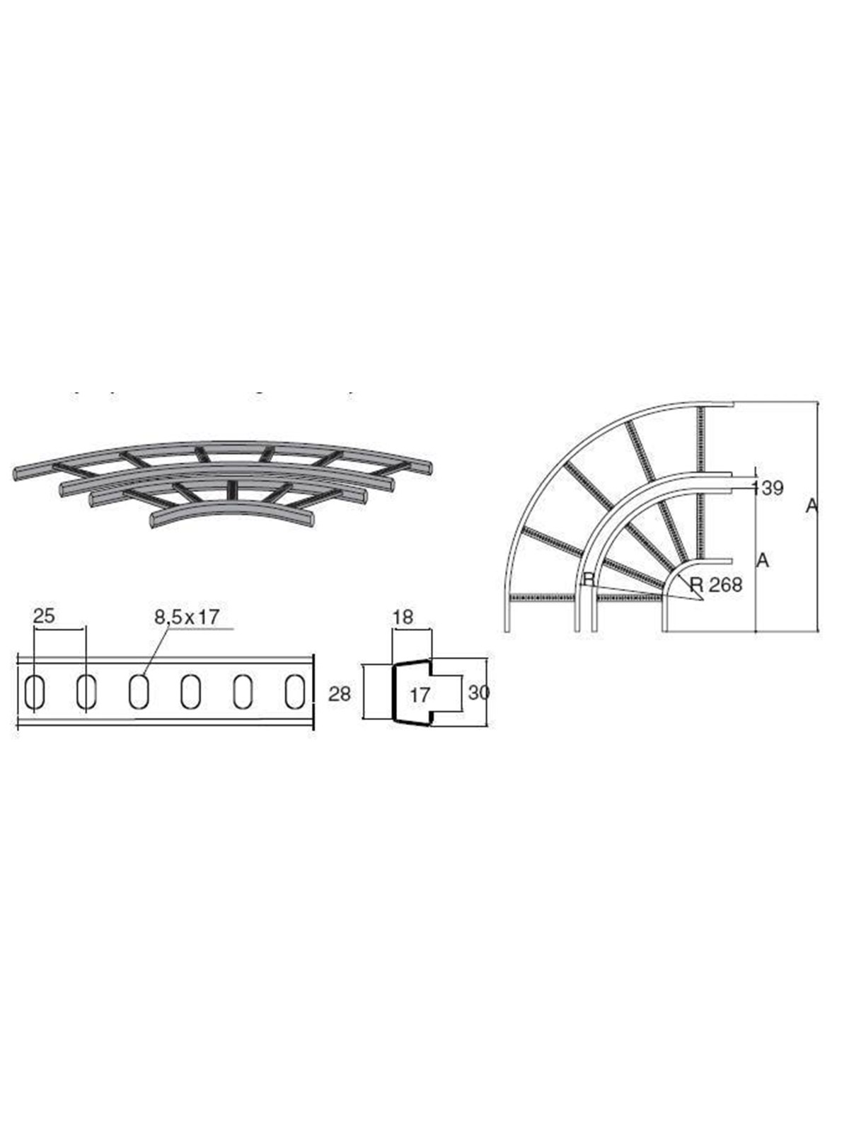 Wibe 90 bend 15-300 internal pre-galvanized