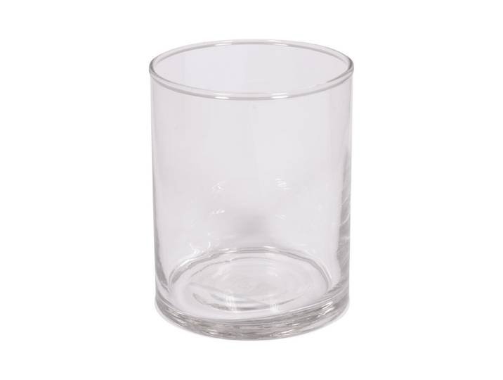 Glasvase, 8cm ø, 10cm, Zylinderform