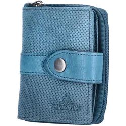 The Skandinavian Brand Damen Leder Geldbörse klein - Blue