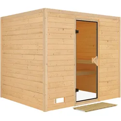 Karibu Sauna Sonara-Ohne Ofen-Ohne Dachkranz