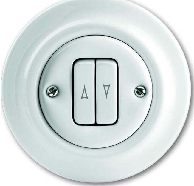 Busch-Jaeger Interrupteur volet roulant encastré porcelaine 2022/4 UJ-64 (2CKA001413A1089)