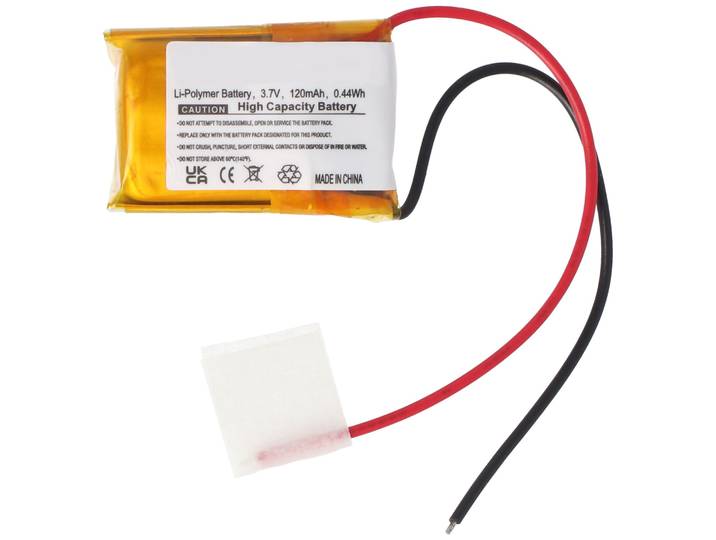 Li-polymeer batterij - 120mAh (3.7V) - voor modelbouw