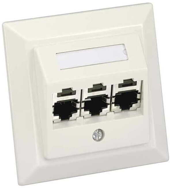 Panduit Schrägzentralplatte, 3-Port inkl. 3x CJS688TG CS3P6TGAWY)