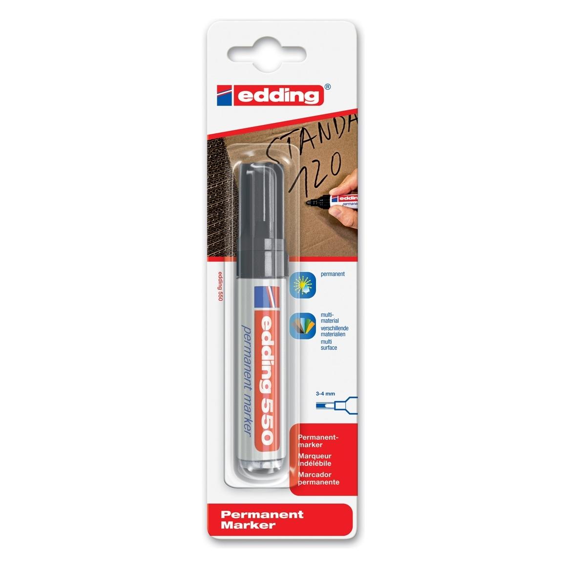 Edding Permanentmarker Blister schwarz 792016 (1x) (550-1-1001)