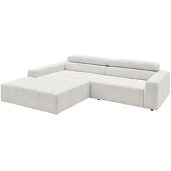 ECKSOFA RENO Weiß Cord