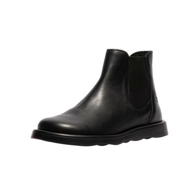 Stiefelette FLY LONDON "Fly London Stiefelette Leder/Textil", Damen, Gr. 38, Textil, schwarz, Leder, Textil, Schuhe Stiefelette