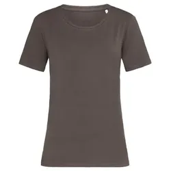 Stedman Claire Relaxed Women Crew Neck Schokolade ringgesponnene Baumwolle X-Small Damen