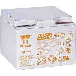 Yuasa SWL+800FR Bleiakku Blei-Vlies (AGM) 24.4 Ah 12 V 1 St.