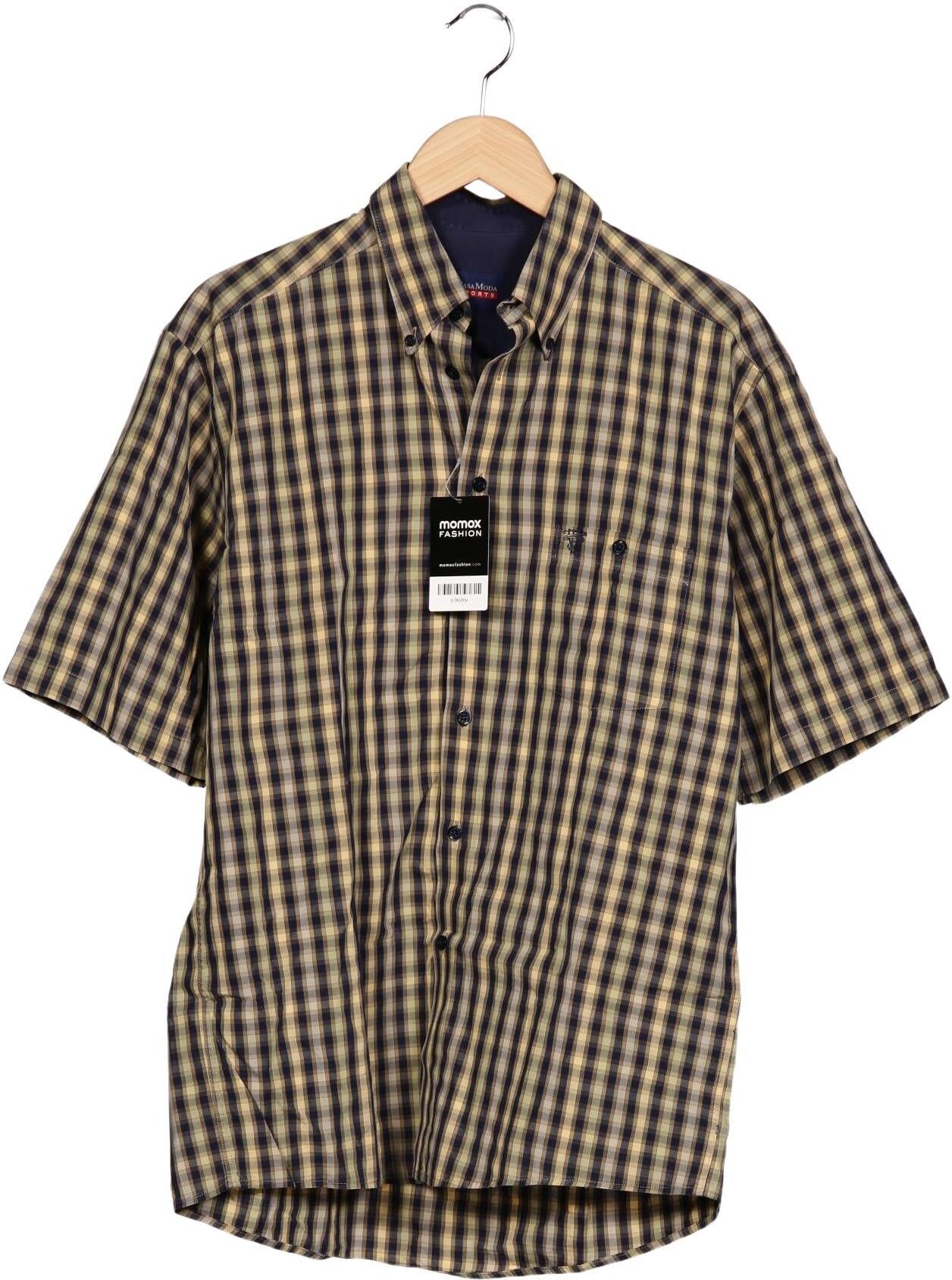 Casa Moda Herren Hemd, Mehrfarbig, Gr. 39, Baumwolle - Second Hand