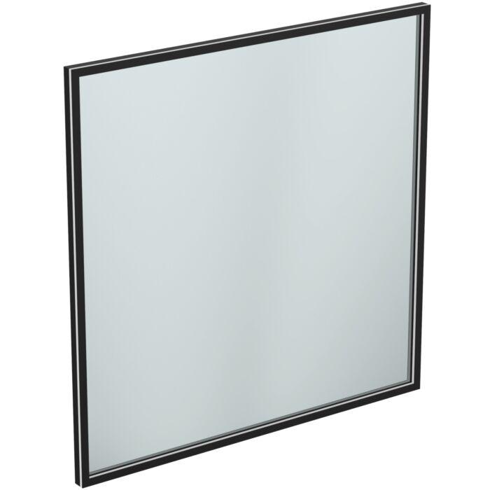 Ideal Standard Conca Spiegel T3968BH 120x3,8x120 cm, eckig, mit Beleuchtung, neutral, Rahmen schwarz