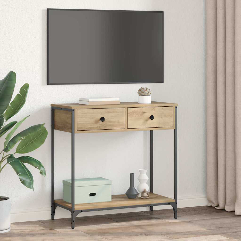 Trent Austin Design Console Table Artisan Oak 75cm H x 75cm W x 34.5cm D