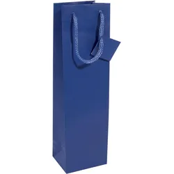 SIGEL Geschenktüte für Flaschen blau, 10,0 x 35,0 cm