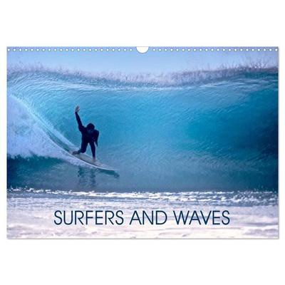 SURFERS AND WAVES (Wall Calendar 2026 DIN A3 landscape), CALVENDO 12 Month Wall Calendar