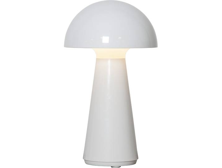 LED Tischleuchte Tischlampe Mushroom , weiß, B:16cm H:28cm L:16cm T:16cm Ø:16cm, PARFORCE TRADITIONAL HUNTING, Leuchten, LED Tischleuchte, Akku-Tischleuchte, 3-Stufen-Dimmung, Li-Ion-Akku