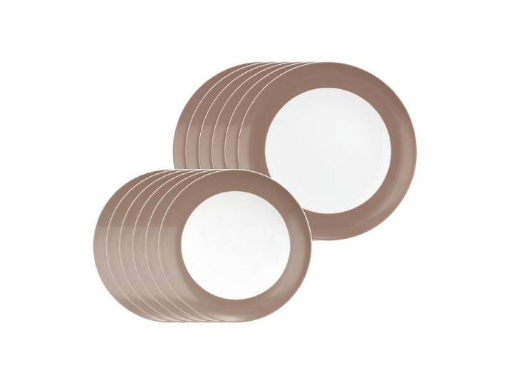 Seltmann Weiden Tafelservice Liberty Pure Colors Tafelservice 12-tlg. (12-tlg), 6 Personen, Porzellan