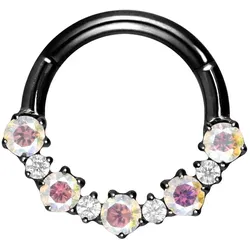 Titan Segmentring Clicker EINGEFASSTE KRISTALLE