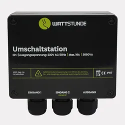 WATTSTUNDE® NVS Umschaltstation 16A Netzvorrangschaltung