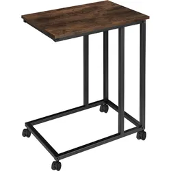 tectake Beistelltisch Luton 48x35x70cm  Industrial Holz Dunkel, Rustikal