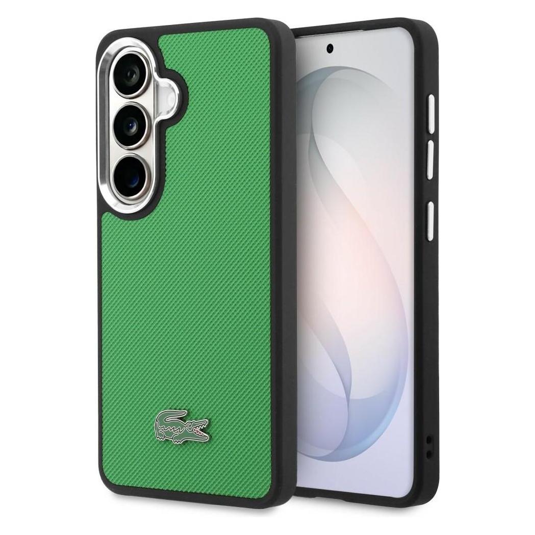 Lacoste Case Full Wrap Petit Pique MagSafe for Samsung Galaxy S26 green (Samsung Galaxy S26) (LCFCMS26SPLAN)