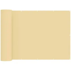 vidaXL Balkon Sichtschutz 180 x 300 cm Stoff mit PU-Beschichtung Sand