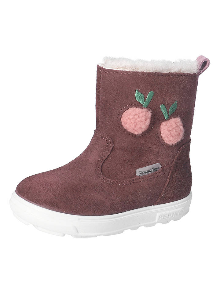 PEPINO Leder-Winterboots "Cosy" in Bordeaux - 21