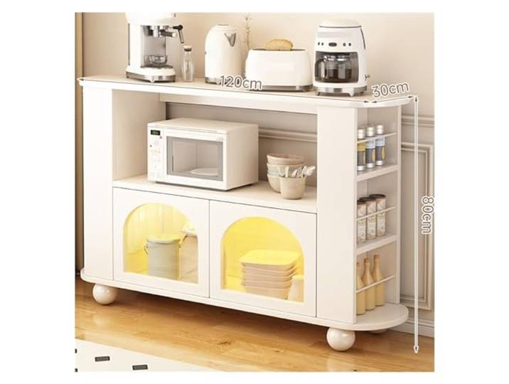 YHxFlux Küchenschrank Esszimmer-Sideboard gegen die Wand. Home-Sideboard Lagerung(120x30x80cm)
