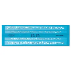 STAEDTLER Schriftschablone Mars® 572 FL blau