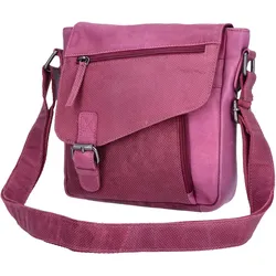 The Skandinavian Brand Damen Leder Schultertasche - Purple