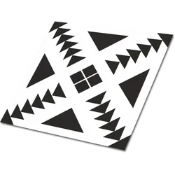 FLIESENAUFKLEBER 9 Stück 30x30 cm selbstklebend Dreiecke und Quadrate