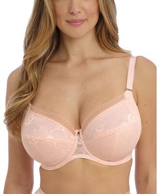 Plus Size Women's Fusion Lace Underwire Side Support Bra by Fantasie Lingerie in Blush (Size 38 E)