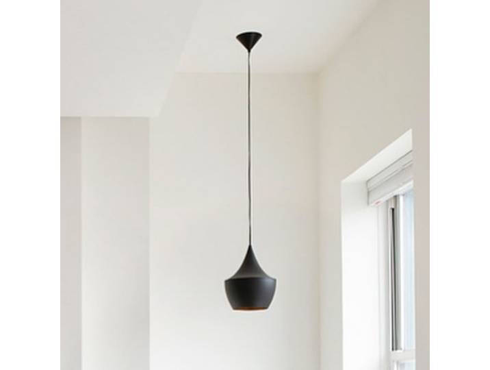 Beat Fat LED-Hängelampe, schwarz, Ø 24 cm - Tom Dixon - Wohnzimmer - Design - Messing - Einflammig
