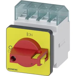 Siemens Lasttrennschalter 3-polig, Schalter + Taster, Rot