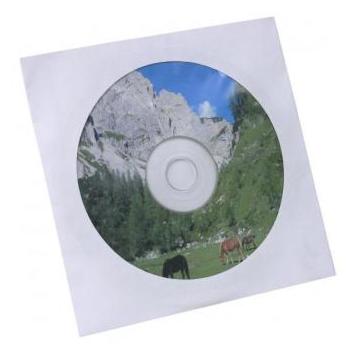 Logo Umschlag für 1 Stck CD, Papier, weiss, mit Fenster,, 100-pack (CDs) (53994164)
