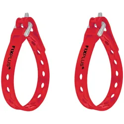 FIXPLUS Spanngurt Strap nano/slim fit | 23 cm | rot | 2 Stück
