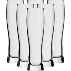 WEIZENBIERGLÄSER Monaco Slim transparent 0,3 l 6er Set