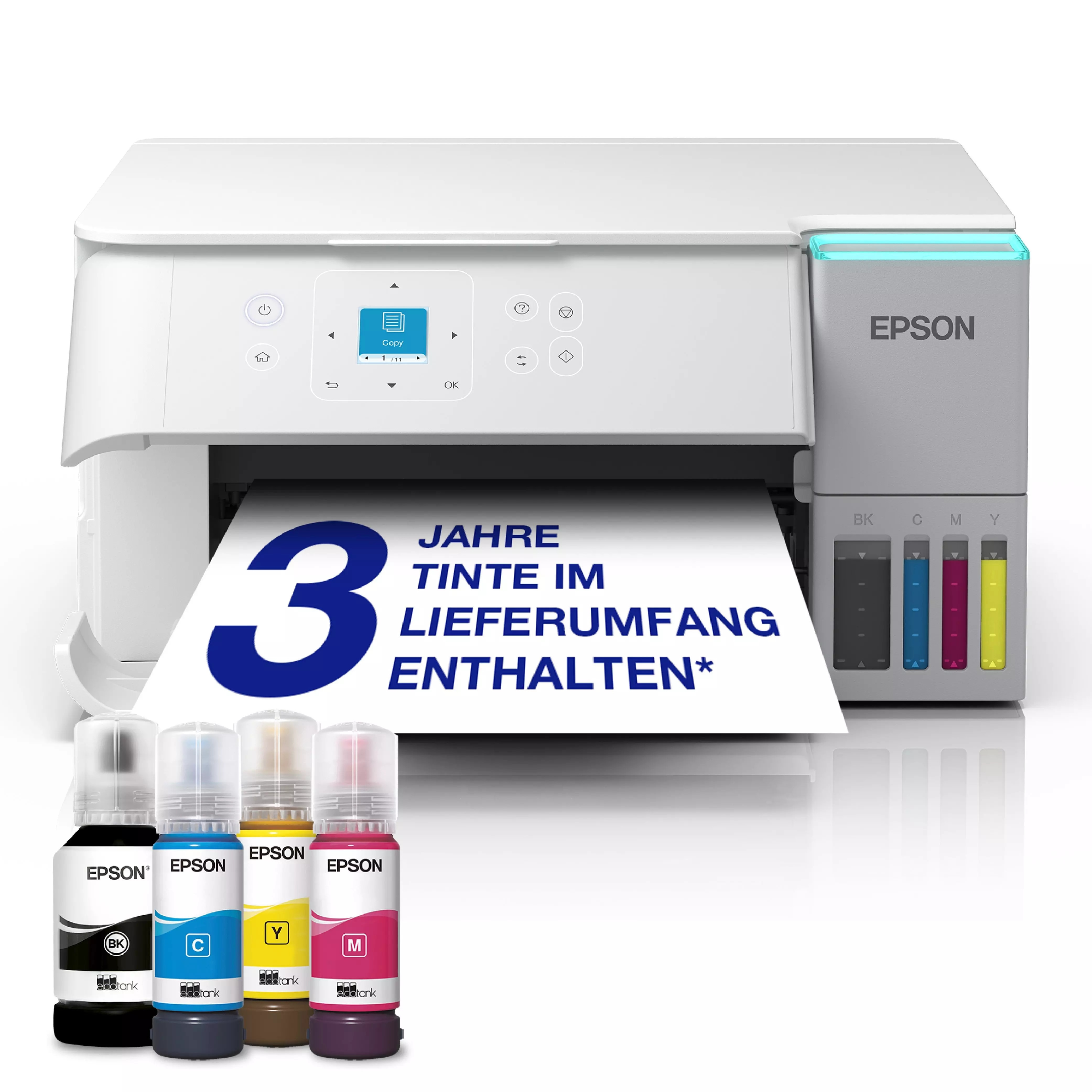 EPSON EcoTank ET-2959 Multifunktionsdrucker Scanner Kopierer WLAN weiß C11CL41415