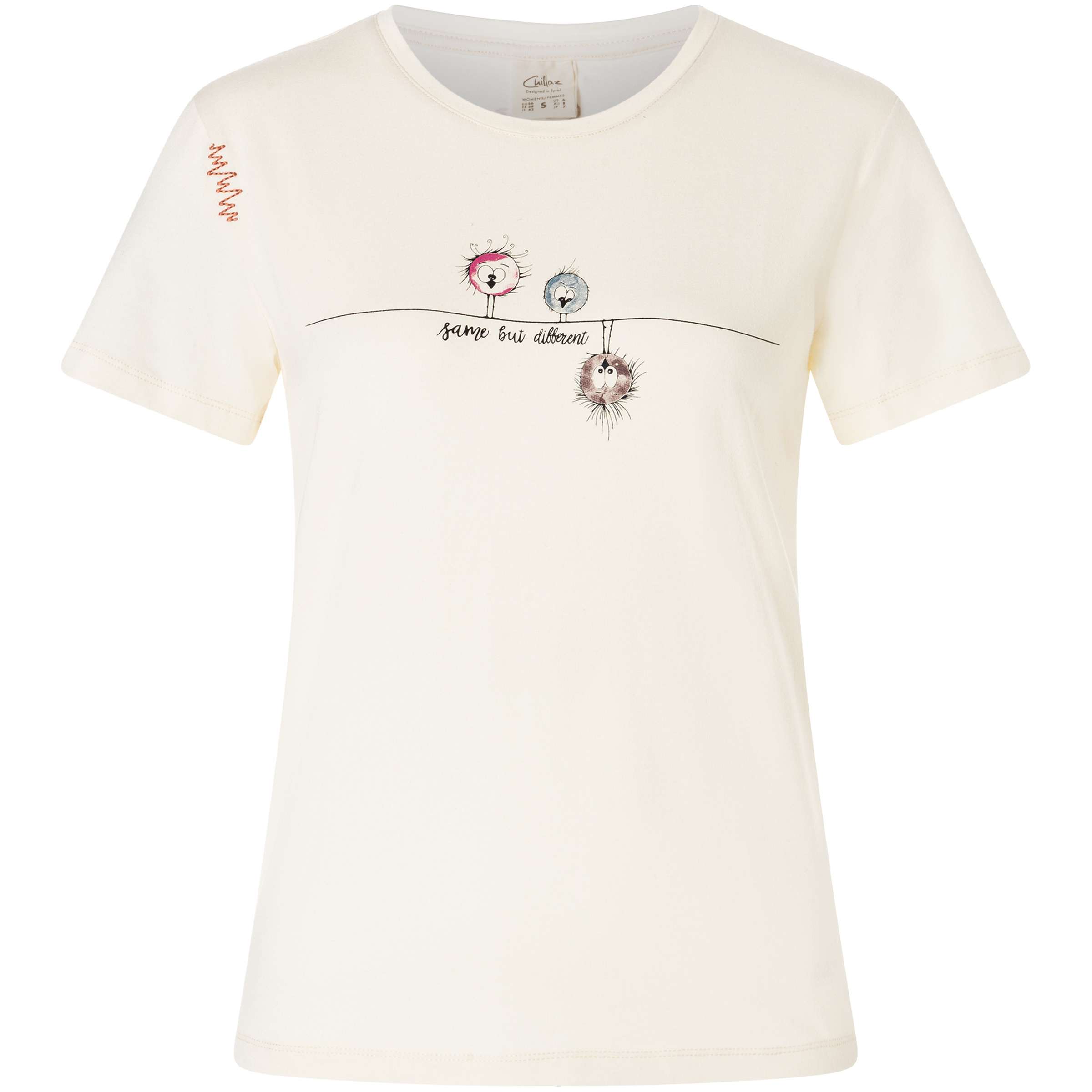 Chillaz Bergzeit Iseo Same But Different Damen T-Shirts weiss Größe XS Lifestyle Elastisch