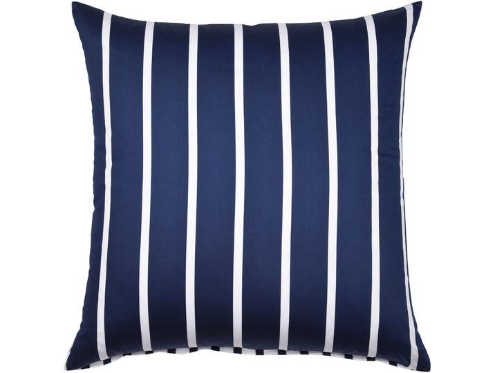 Kissenbezug JANINE modernclassic 39028-28 , blau (nachtschattenblau), B:80cm L:80cm, Mako-Satin, Obermaterial: 100% Baumwolle, Kissenbezüge, Kissenbezug, mit Reissverschluss