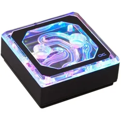 Alphacool XPX Aurora Edge, CPU Wasserkühler, Transparent, Silber, Schwarz