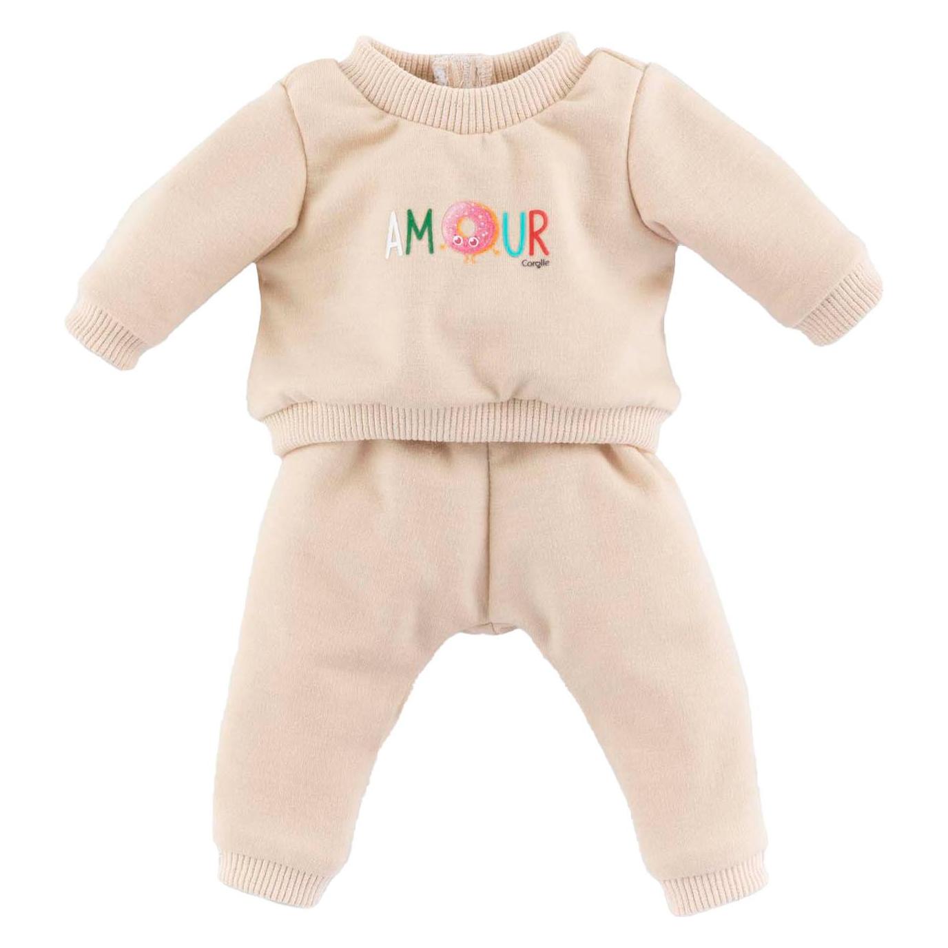 Corolle Beige Trainingsanzug für Babypuppe, 36 cm (9000141900)