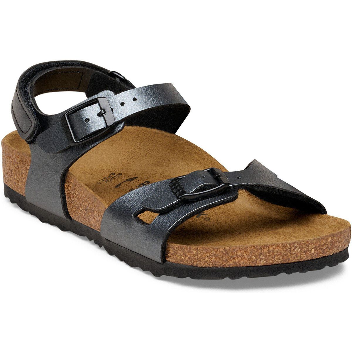 Birkenstock Rio AS Kids Birko-flor Metallic Black black metallic (113) Normal 35 1031599-113-35